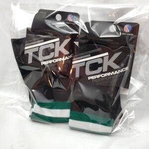 2 Pairs ◇ TCK Performance Socks BPSI-Large Breathable Black, White & Green ◇ New